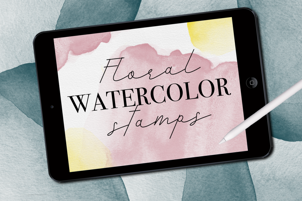 Watercolor Stamps for Procreate example image 1