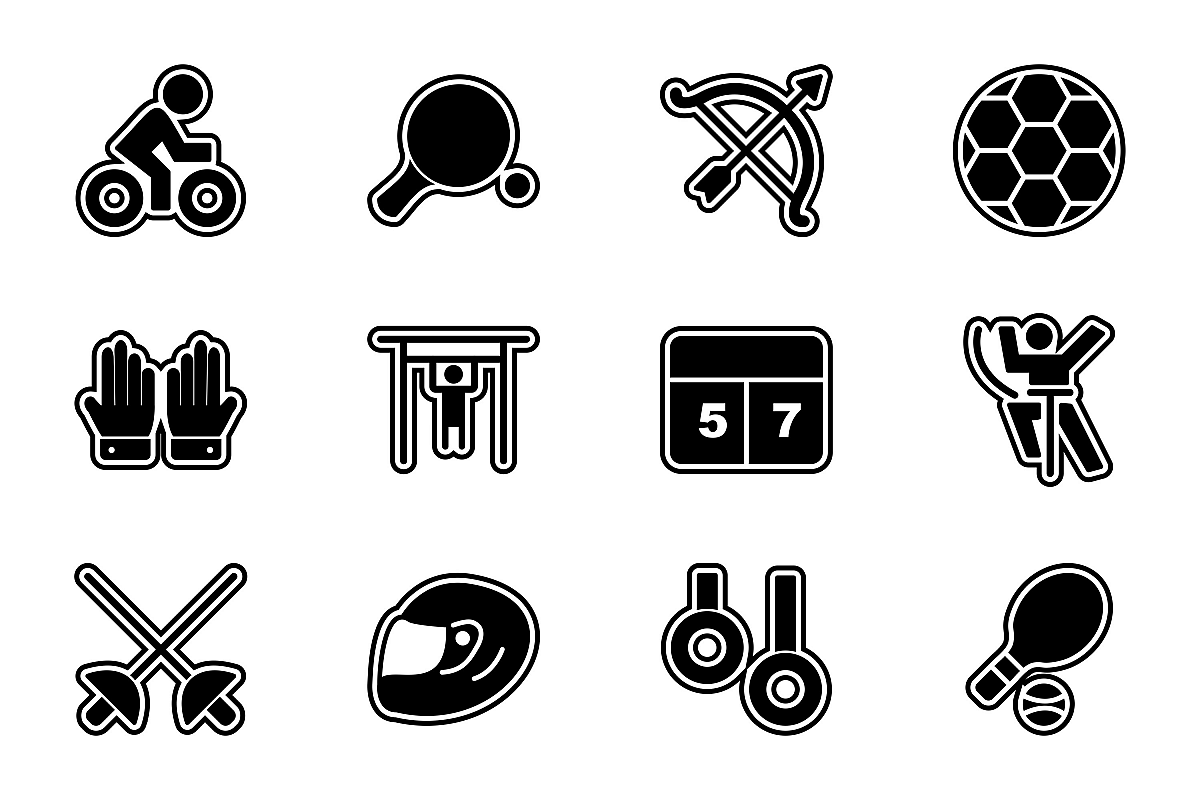 Set Of Sports And Game Icons example image 1