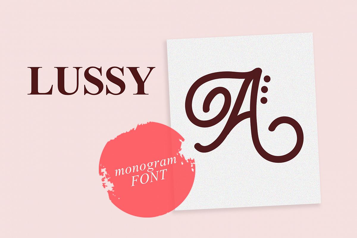 Lusy | Monogram Font example image 1