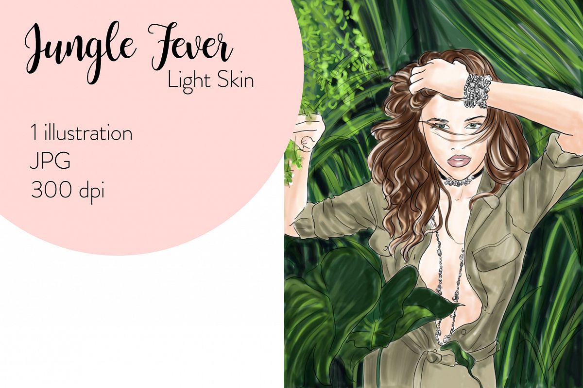 Fashion illustration - Jungle Fever - Light Skin example image 1