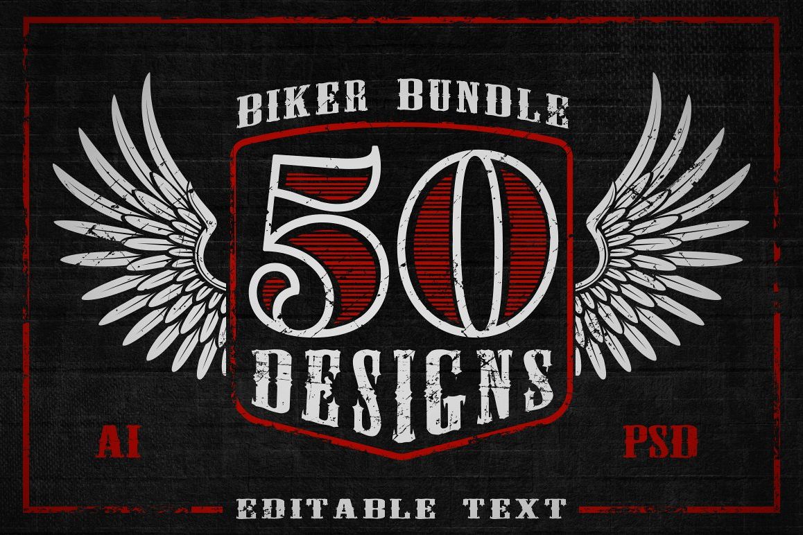 Biker Design Bundle example image 1