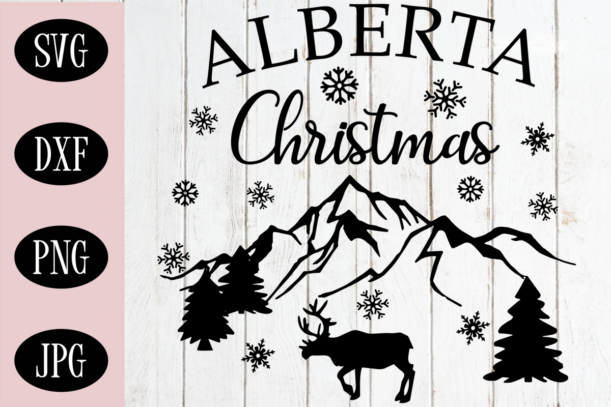 Alberta Christmas SVG, Christmas Cut File example image 1