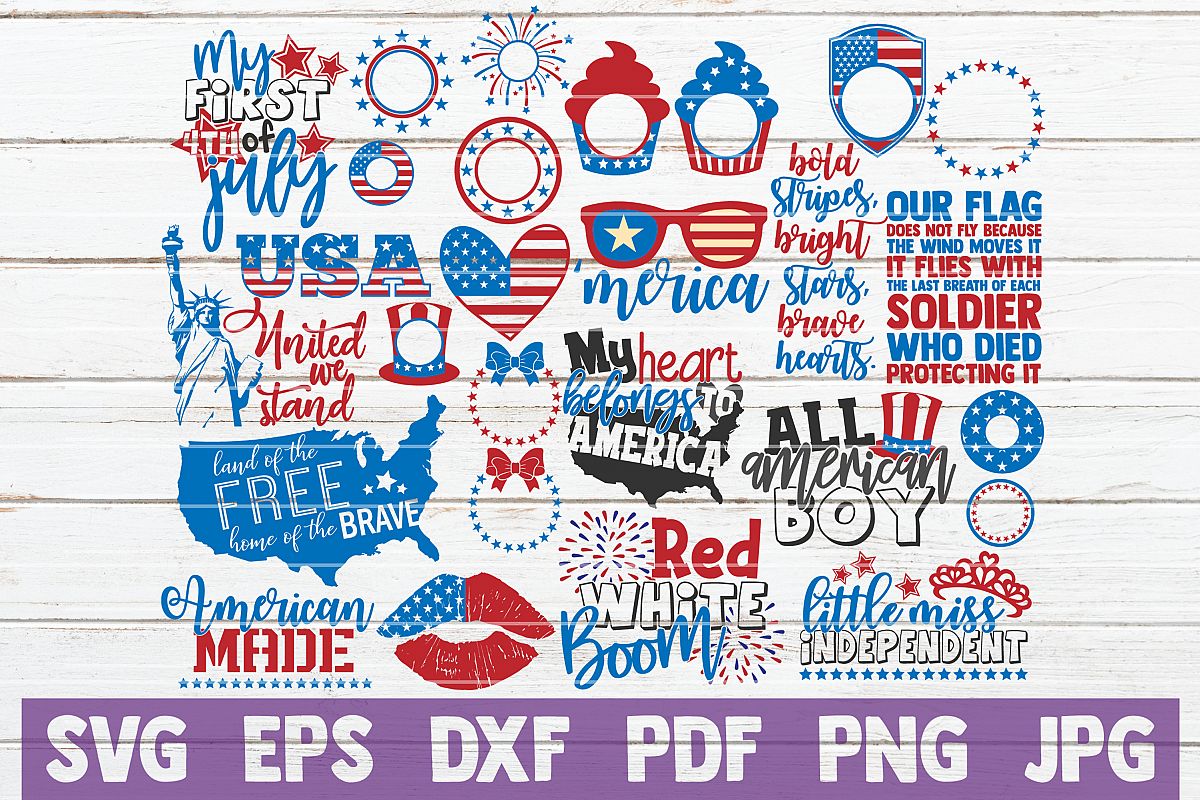 Download 4th Of July Svg Bundle Svg Cut Files Commercial Use 253160 Cut Files Design Bundles