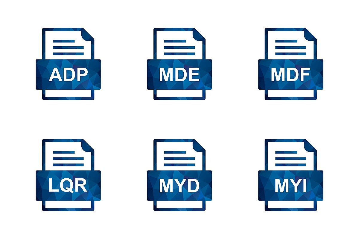 Set Of File Formats Icons example image 1