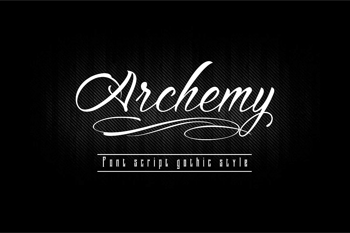 Archemy Font Script example image 1