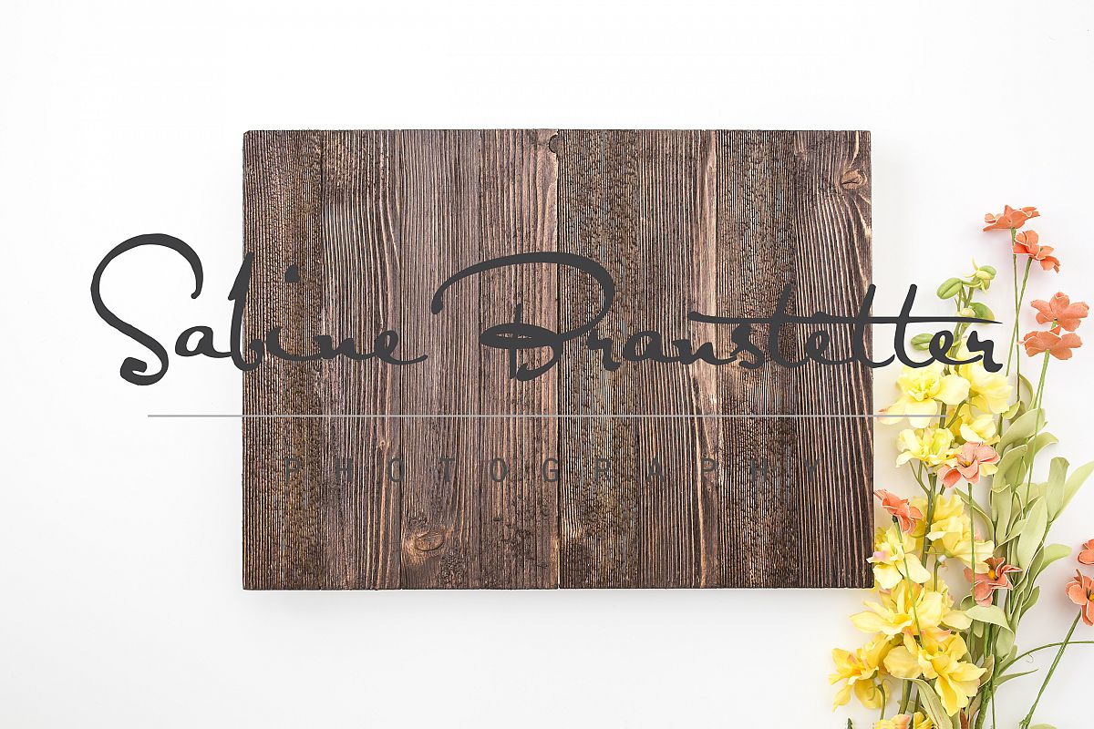 Styled Stock Photography Rustic Horizontal Wood Sing Mockup example image 1