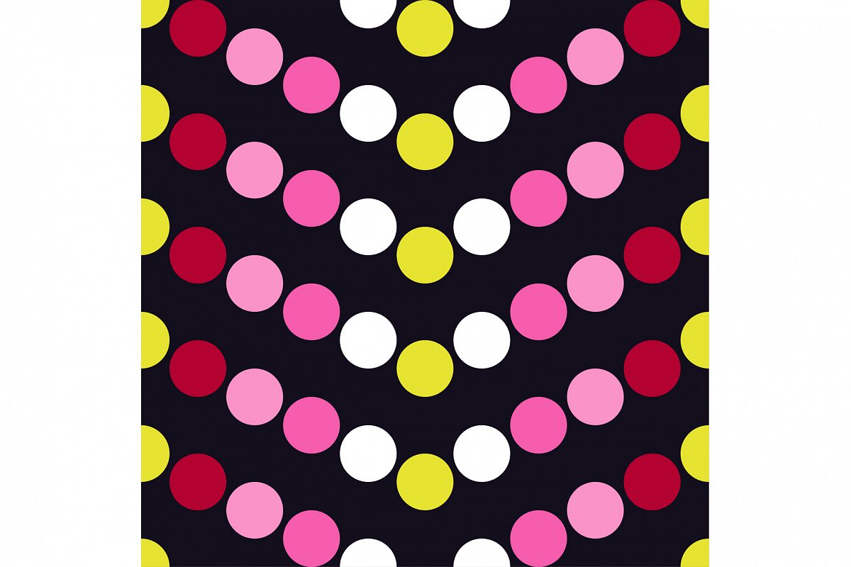 Seamless vector decorative background with circles and polka dots. Print. Cloth design, wallpaper. example image 1