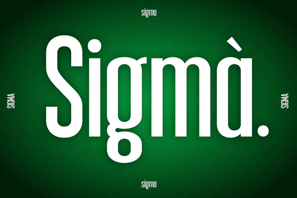 Sigma Display Font example image 1