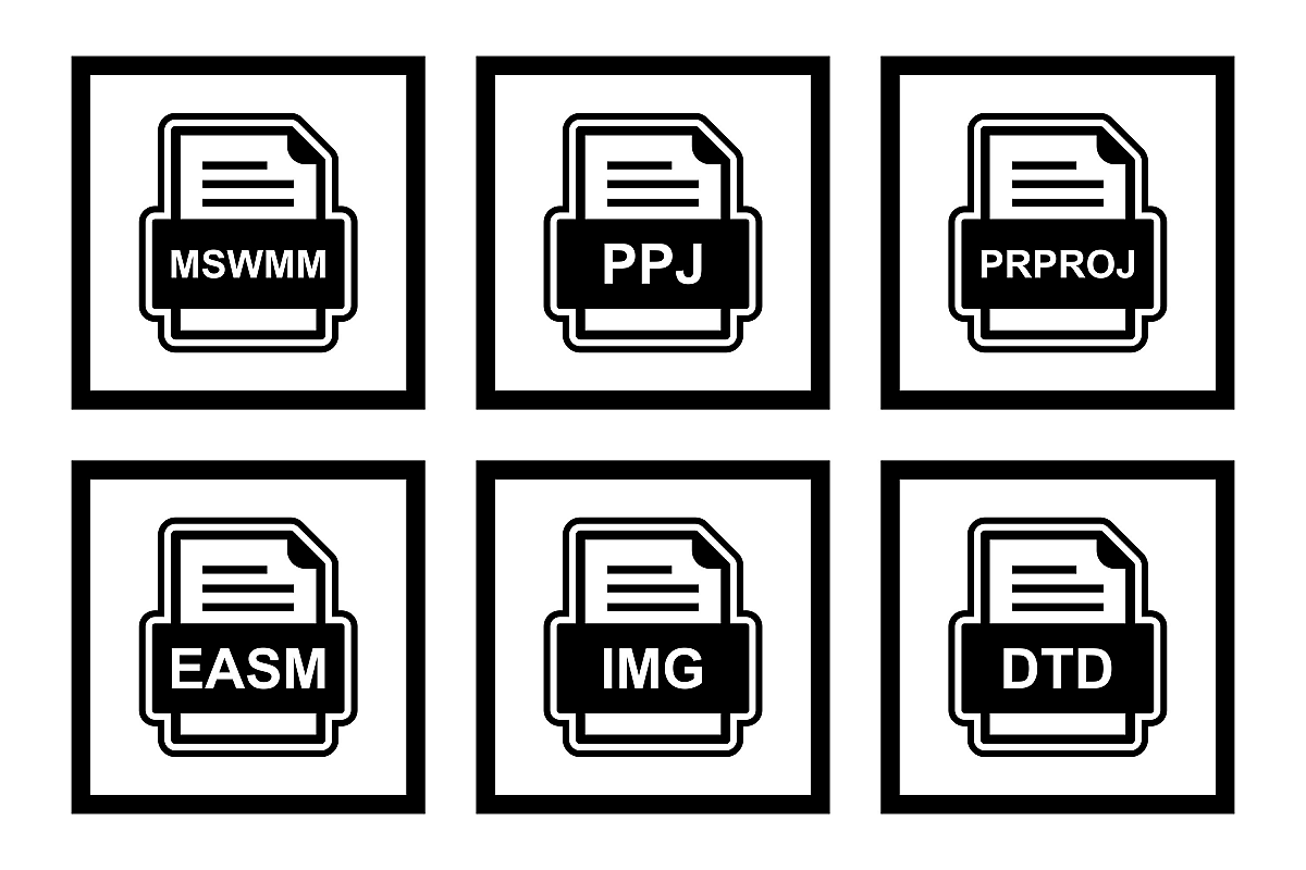 Set Of File Formats Icons example image 1
