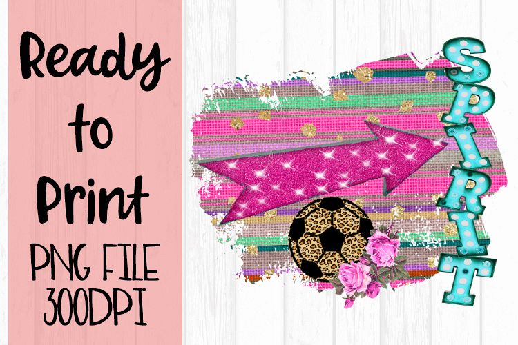 Soccer Spirit Serape Ready to Print example image 1