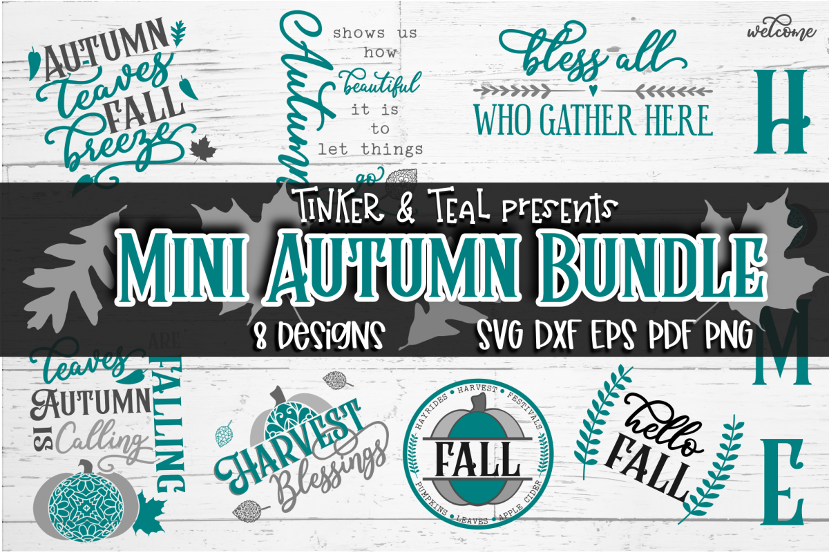 Mini Autumn SVG Bundle example image 1