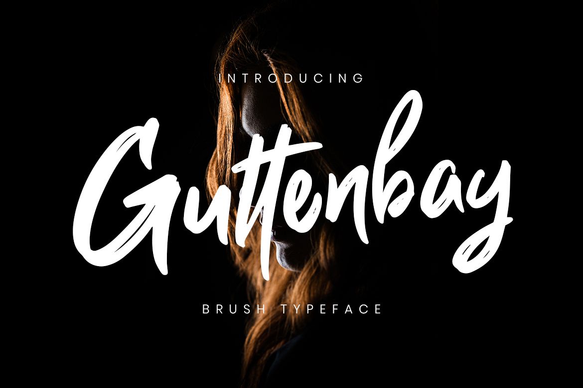 Guttenbay Brush Typeface example image 1