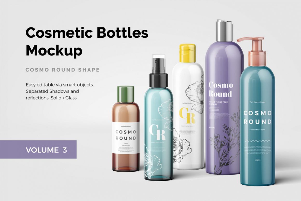 Cosmetic Bottles Mockup Vol.3 example image 1