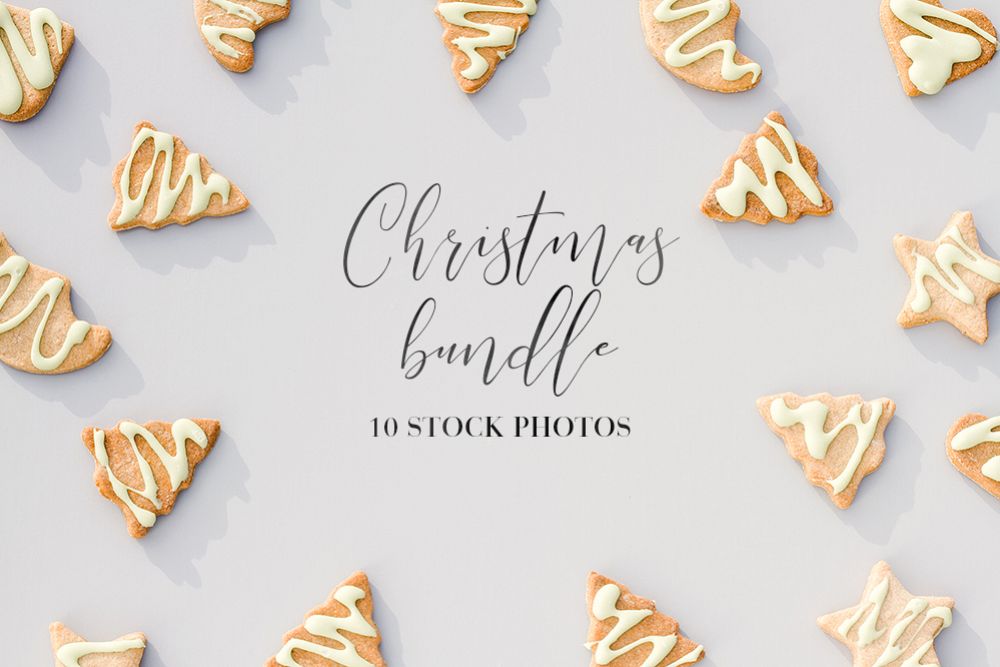 Christmas decorations bundle. Holiday cookies example image 1