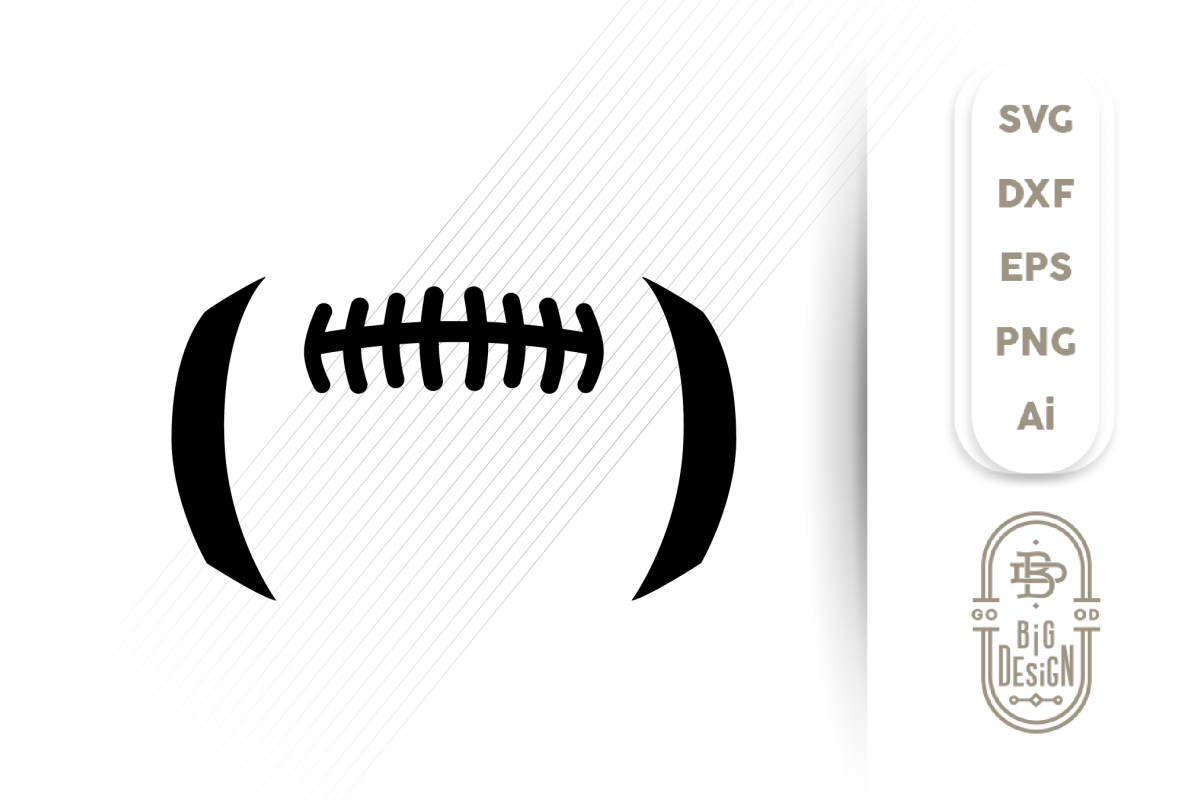 Football Lace Svg File Free