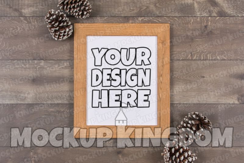 Picture Frame Mockup, Blank Frame Artwork, Canvas Mockup example image 1