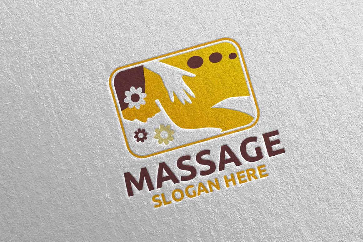 Massage Logo Design 3 example image 1