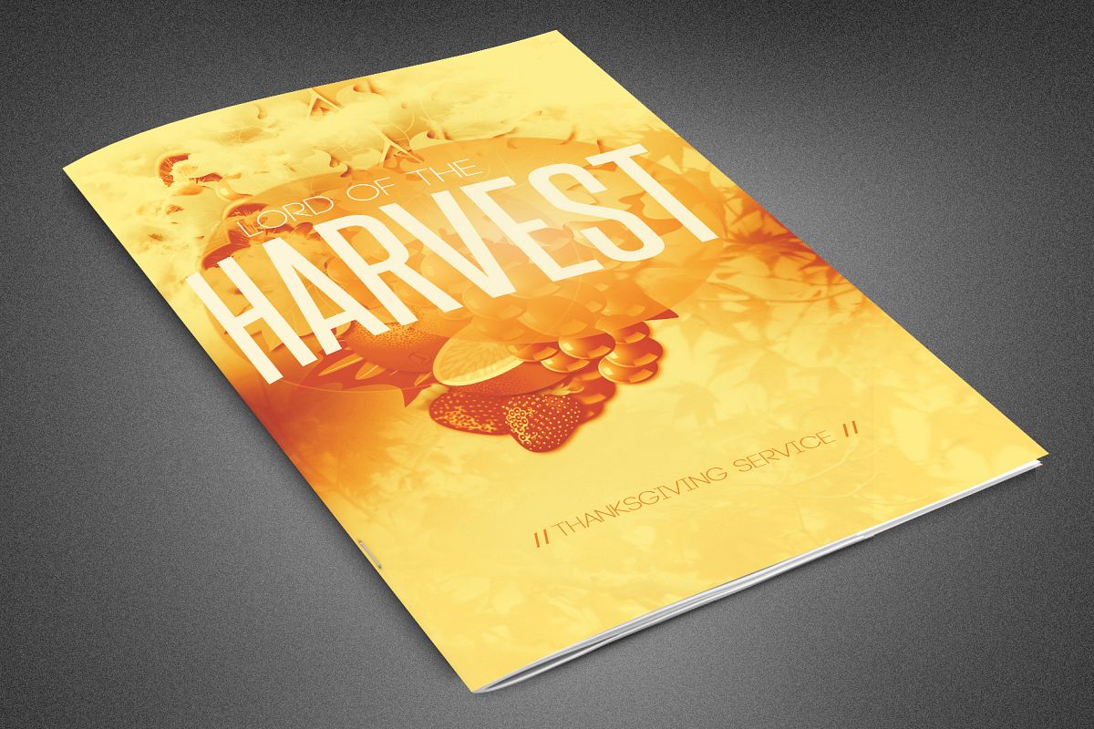 Lord of the Harvest Church Bulletin example image 1