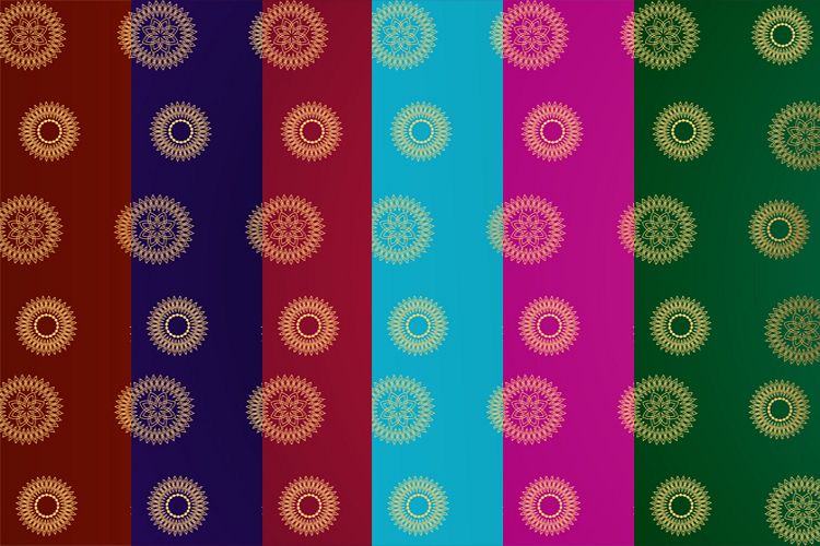 Golden Paisley Gradient Background example image 1