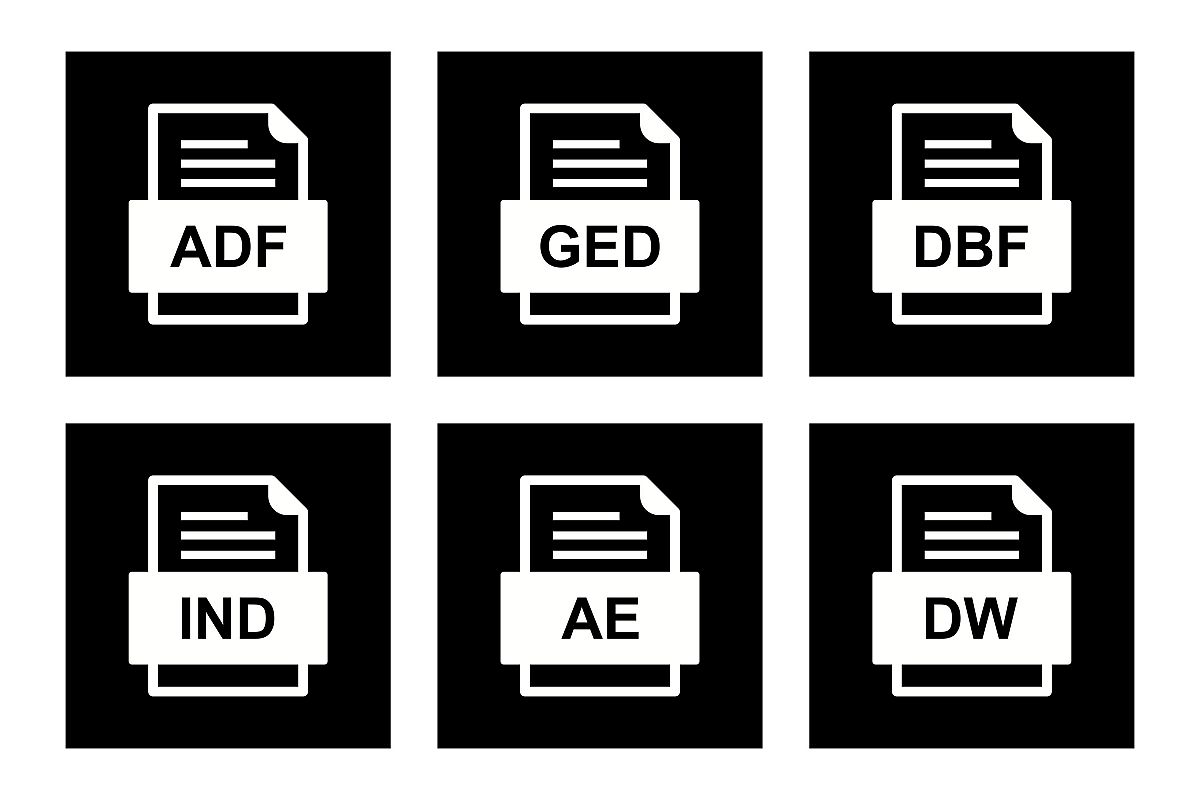 Set Of File Formats Icons example image 1
