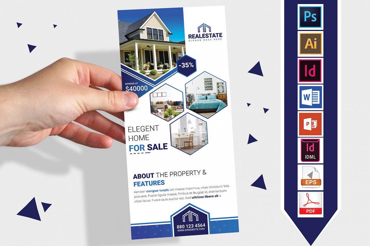 Rack Card | Real Estate DL Flyer Vol-01 example image 1
