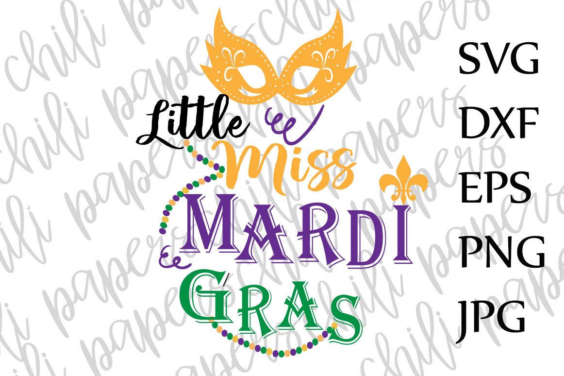 Download Little Miss Mardi Gras Svg (47943) | Illustrations ...