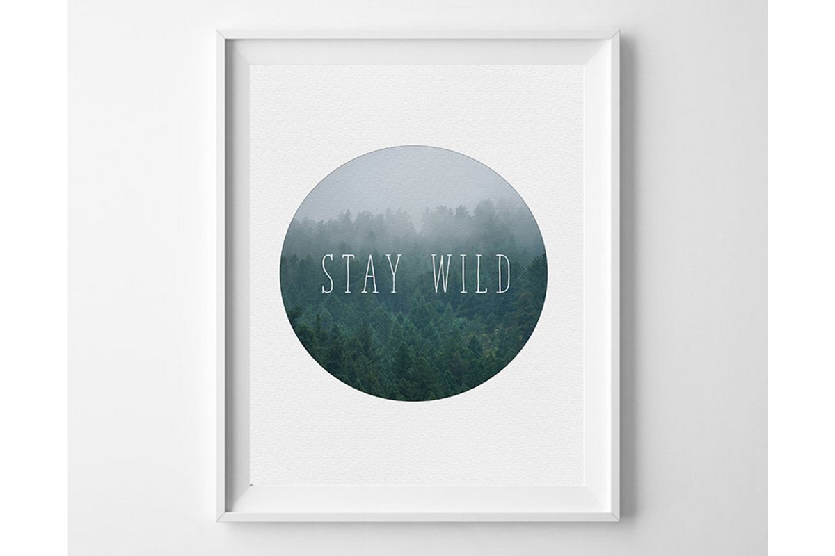 Boy Room Wall Art, Stay Wild Print, Baby Boy Wall Art example image 1