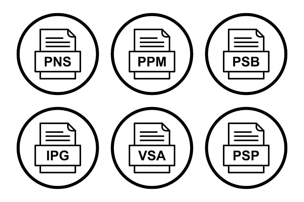 Set Of File Formats Icons example image 1