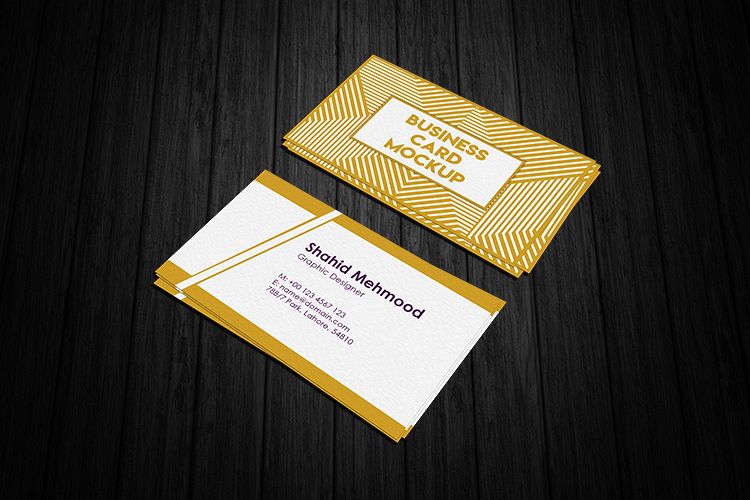 Realistic Business Card Mockups example image 1