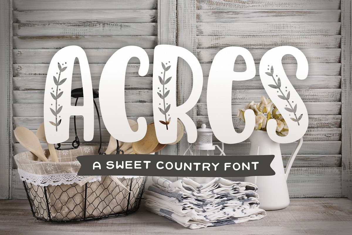 Acres Font example image 1