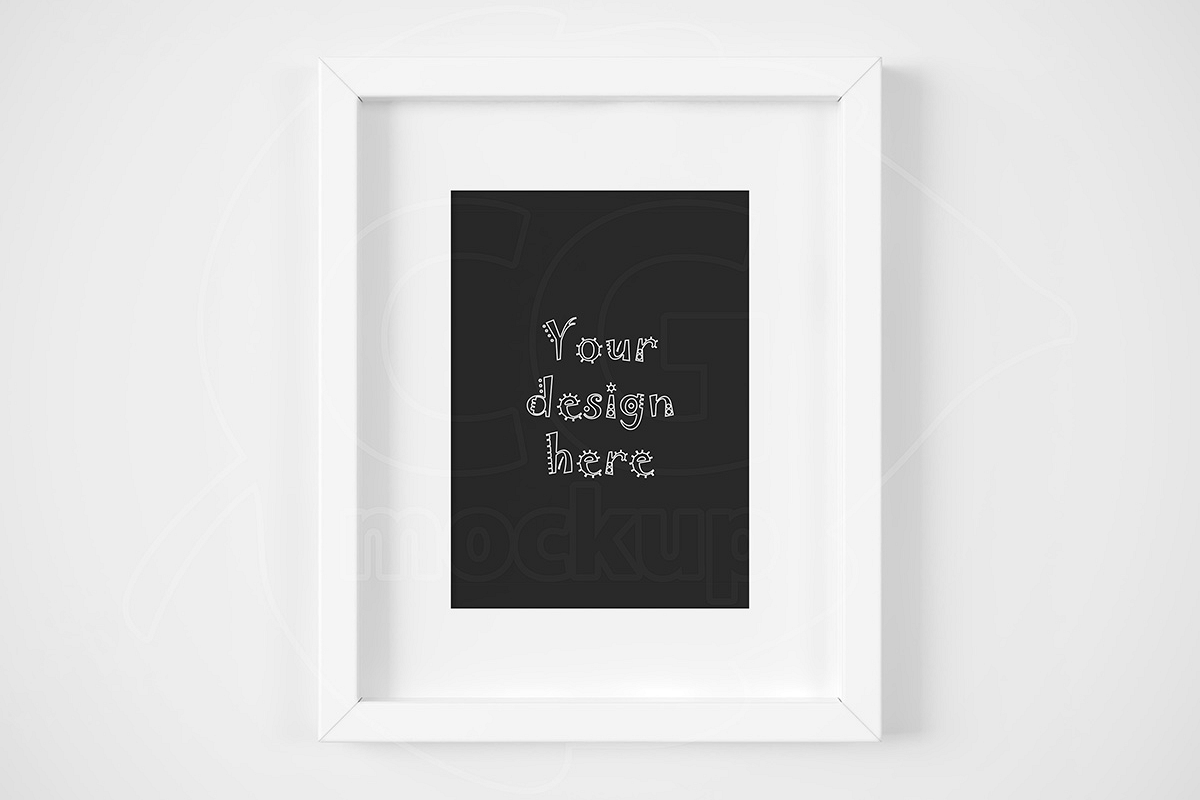 Download White matted frame 5x7 inch mockup (136582) | Mock Ups ...