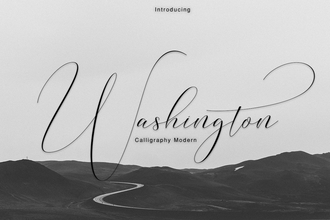 Washington Calligraphy Modern example image 1