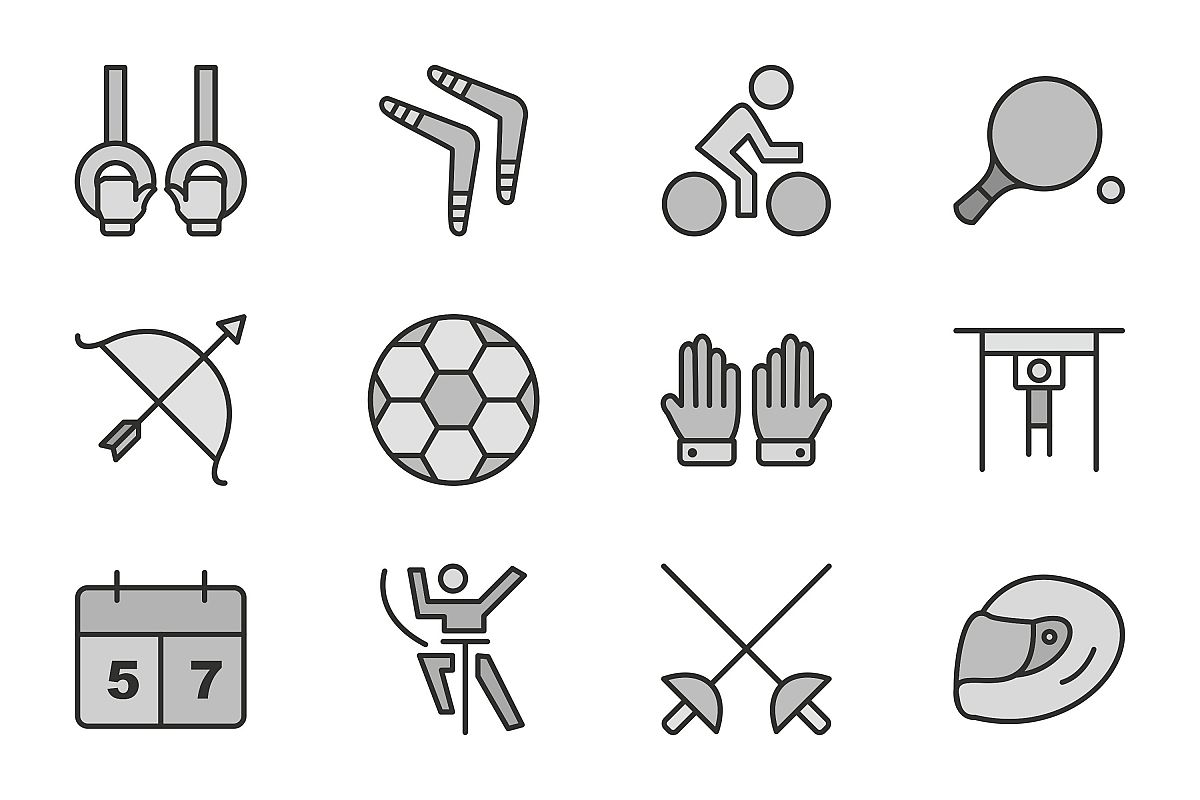 Set Of Sports And Game Icons example image 1