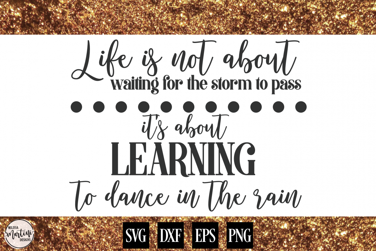 Life is Not About Waiting for the Storm to Pass example image 1