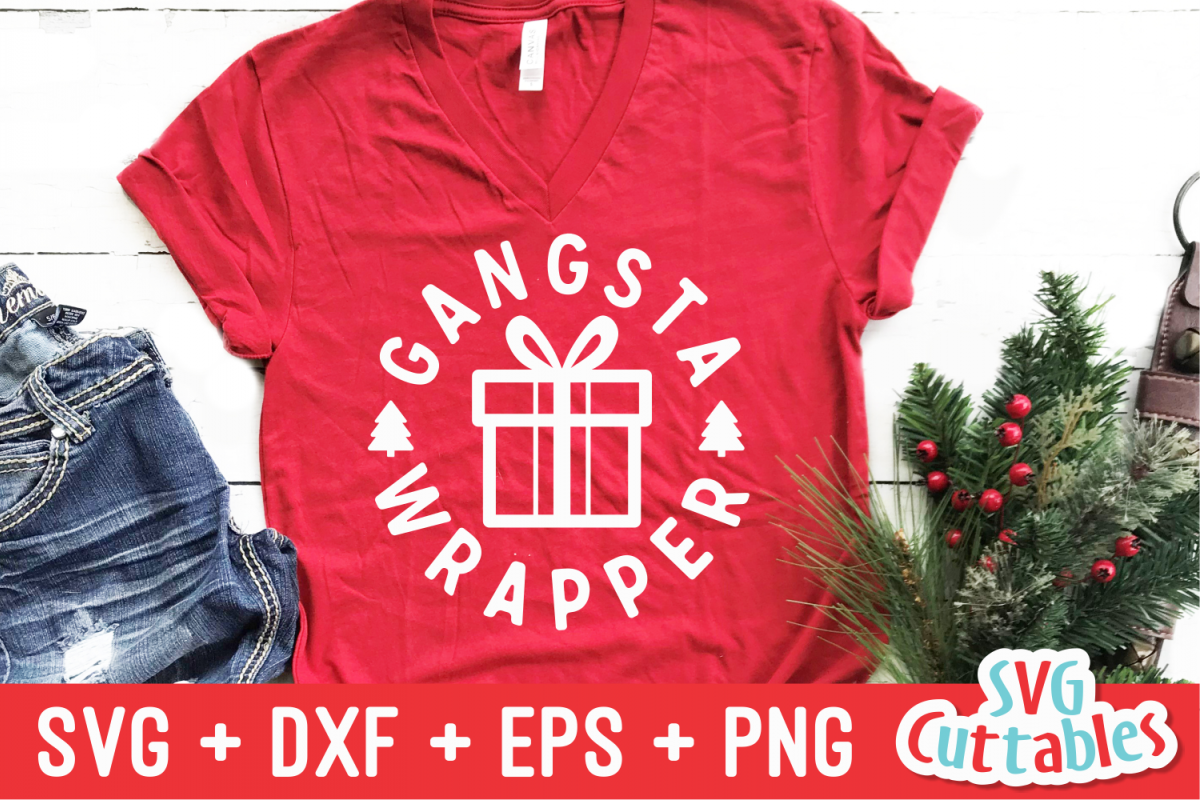 Download Gangsta Wrapper | Christmas SVG Cut File