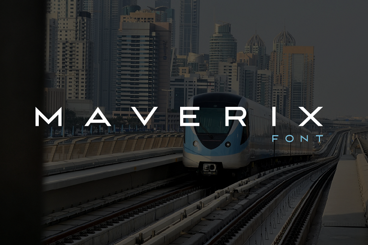 MAVERIX font example image 1