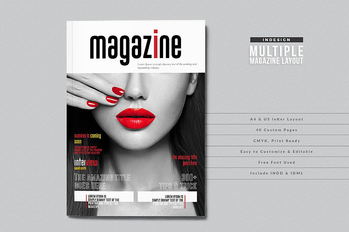 Indesign Multiple Magazine Layout 