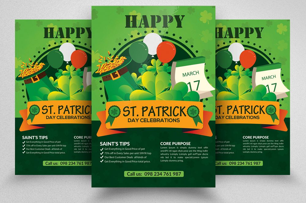 St. Patricks Day Flyer Template example image 1