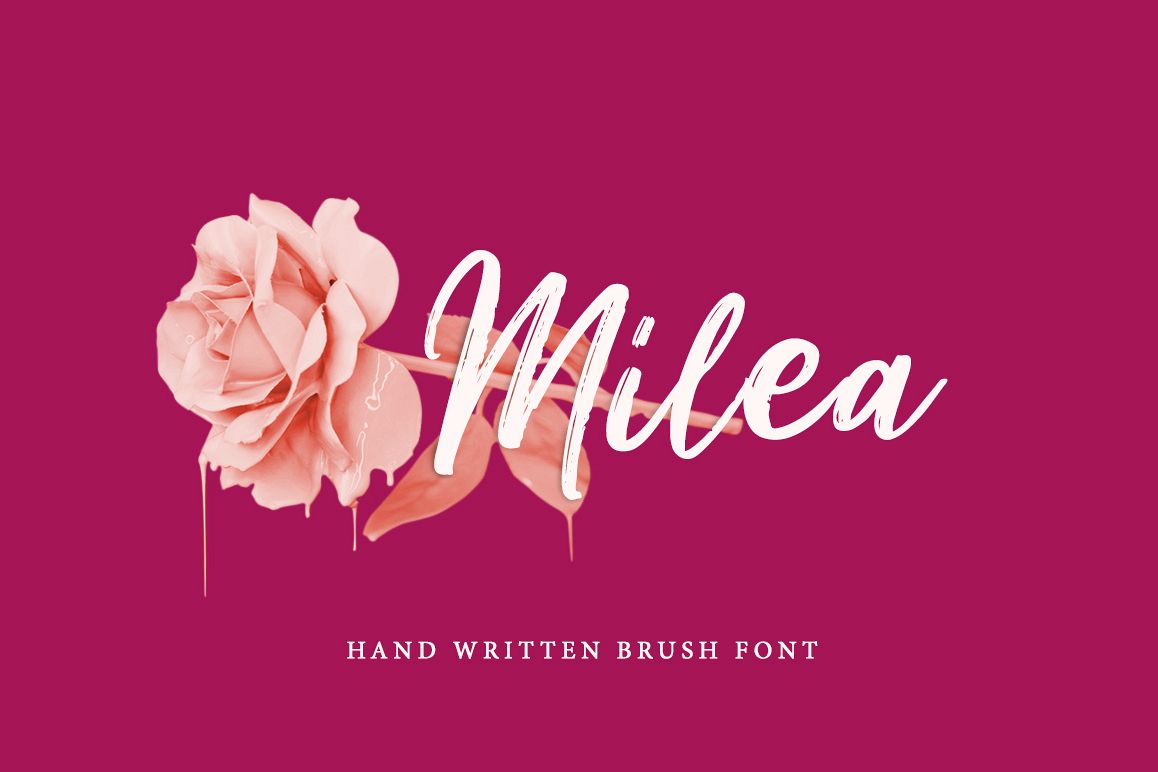 Milea - Hand Brush Script example image 1