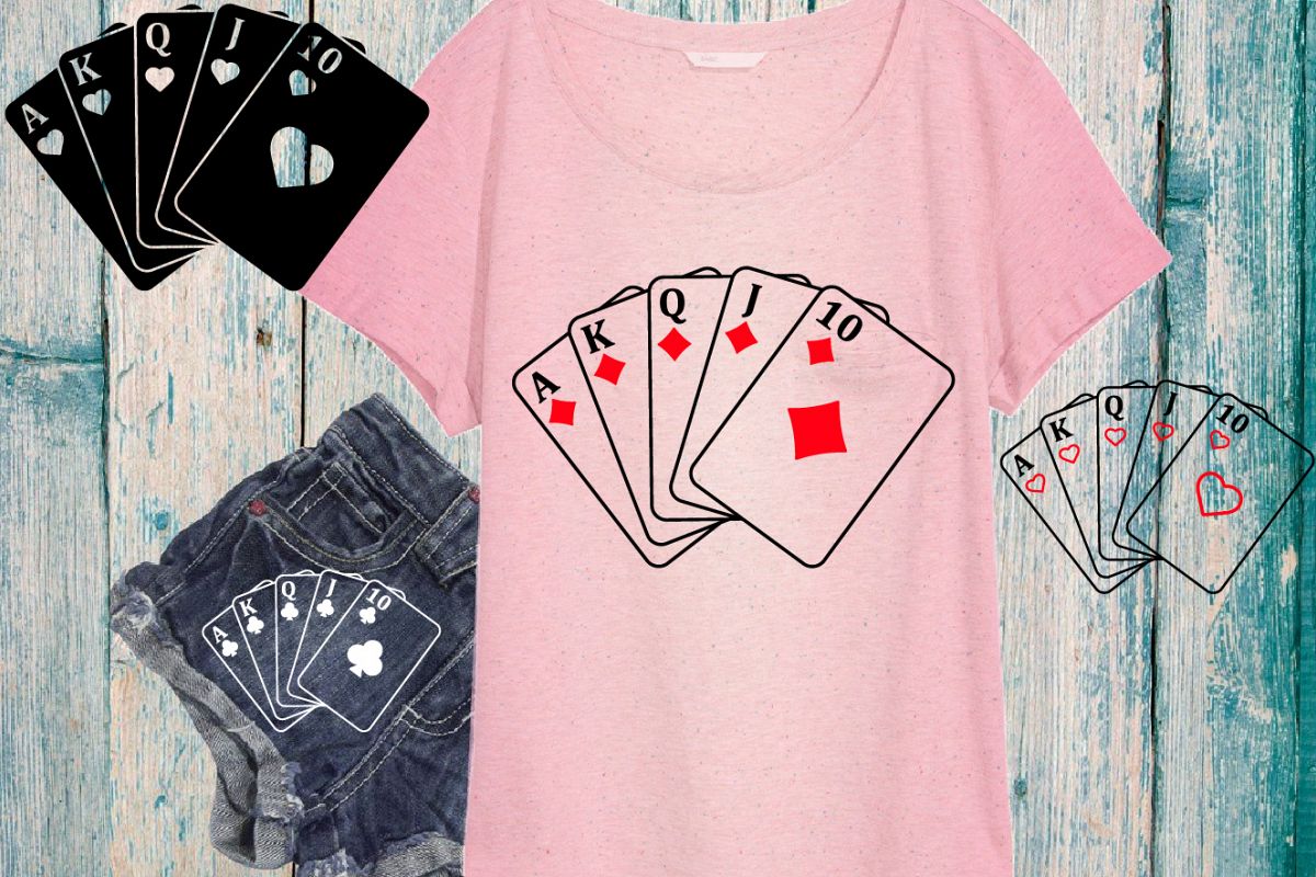 Poker Royal Flush Card Playing cards -741s example image 1