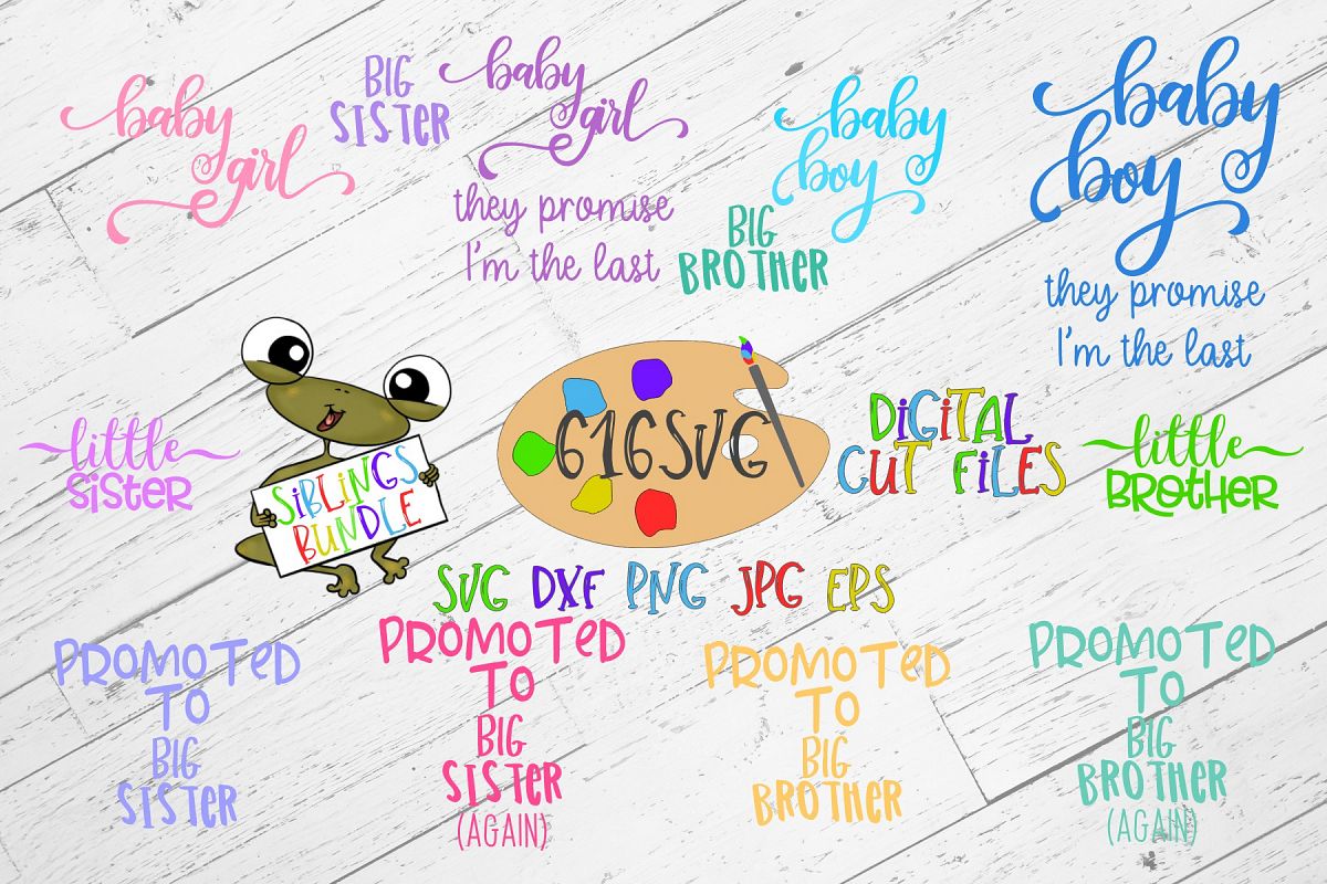 Siblings Bundle SVG example image 1