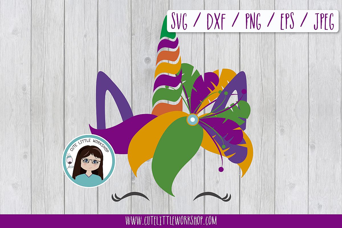 Mardi Gras svg unicorn, mardi beads, Mardi gras New Orleans example image 1