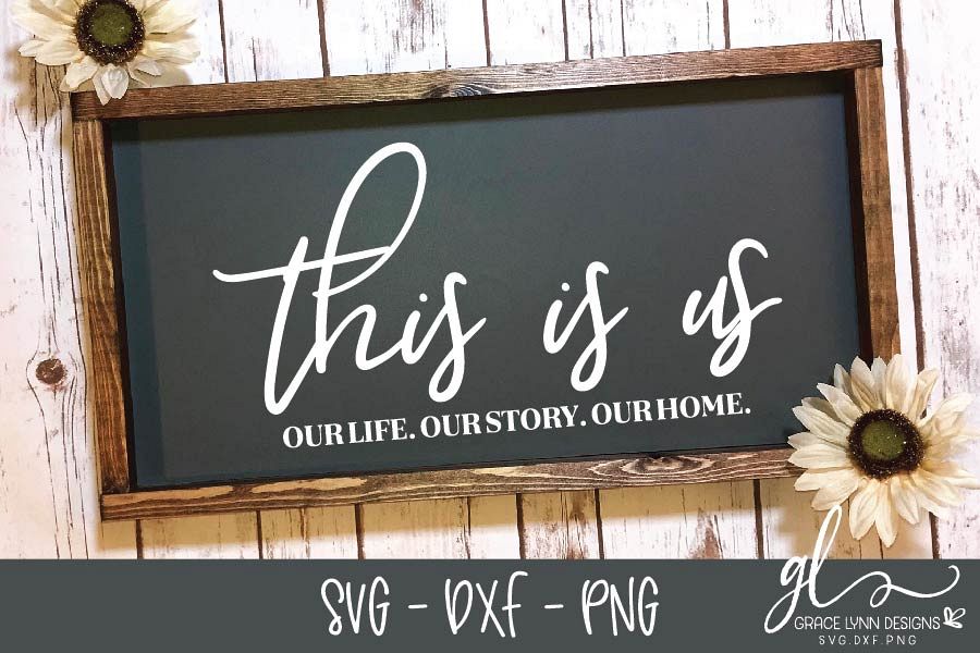 This Is Us - Digital Cut File - SVG, DXF & PNG example image 1