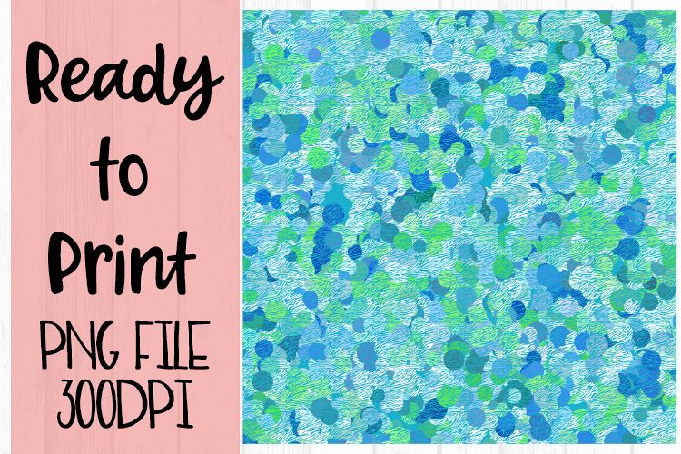 Blue Texture Zebra Digital Paper Ready to Print example image 1