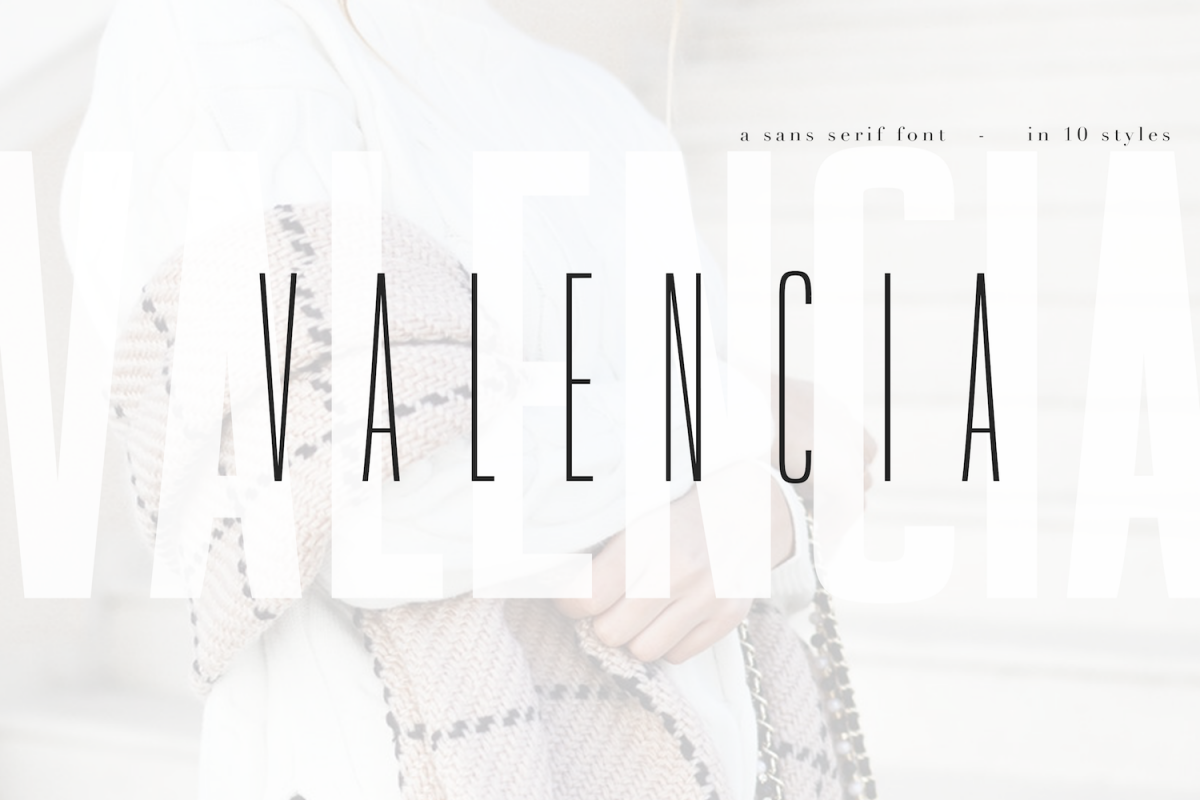 Valencia Font - Sans Serif - 10 Styles example image 1