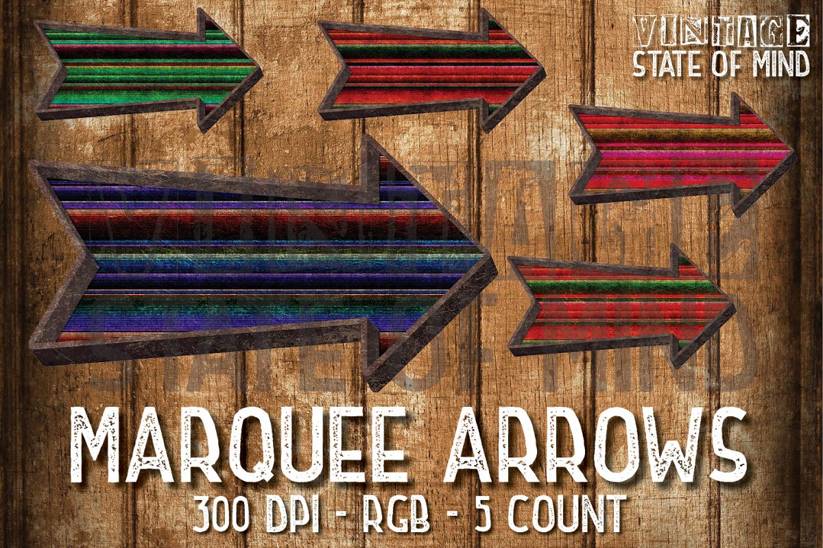 Marquee Arrows Sublimation Graphics example image 1