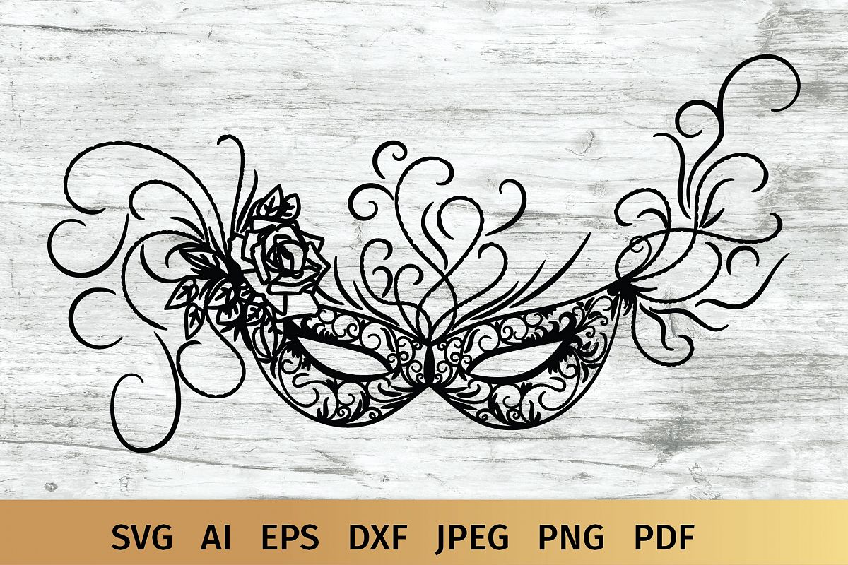 Carnival Mask svg example image 1