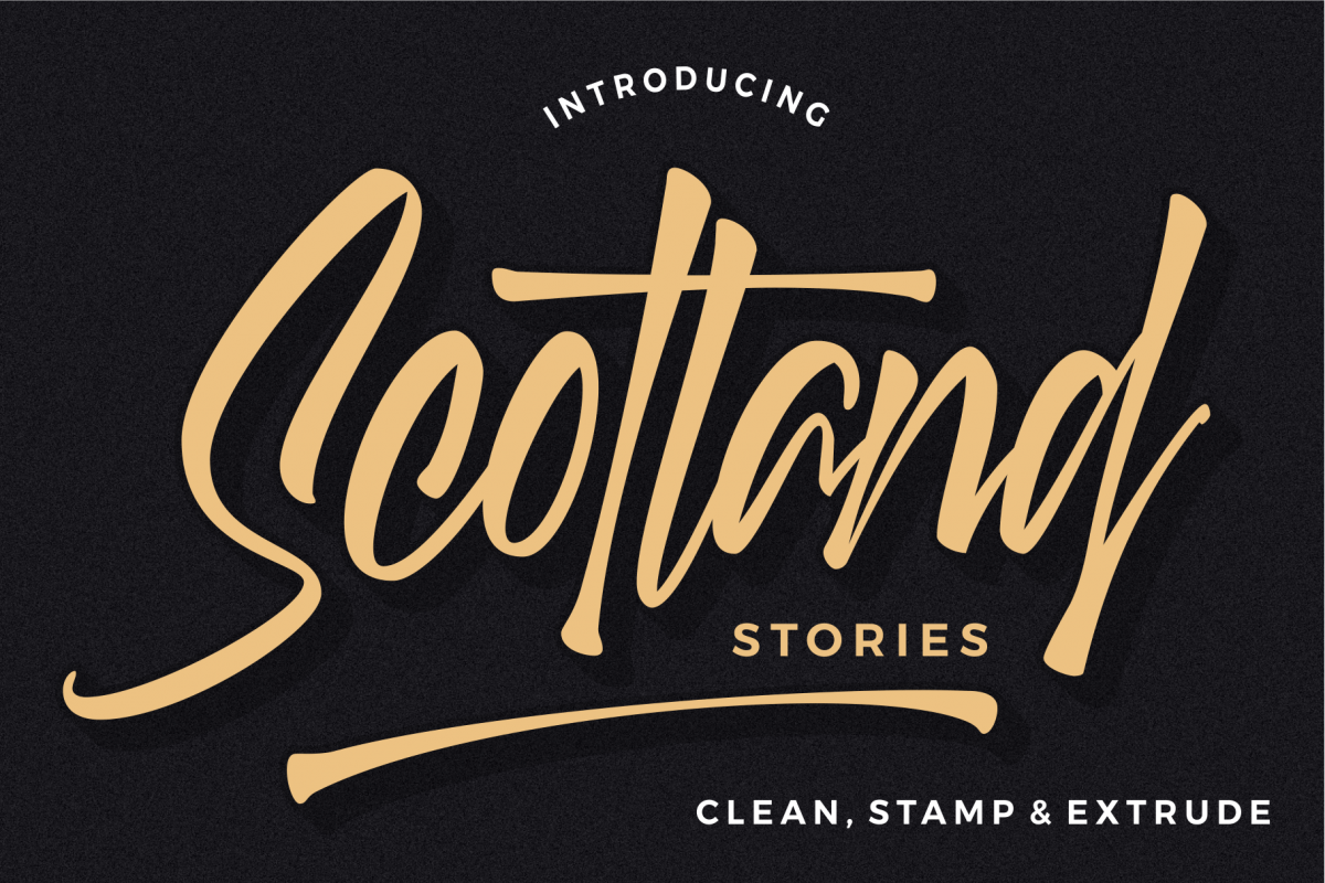 Scotland stories font example image 1