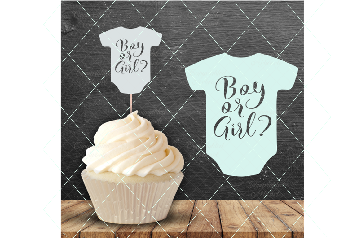Boy or girl svg, gender reveal svg, pregnancy announcement example image 1