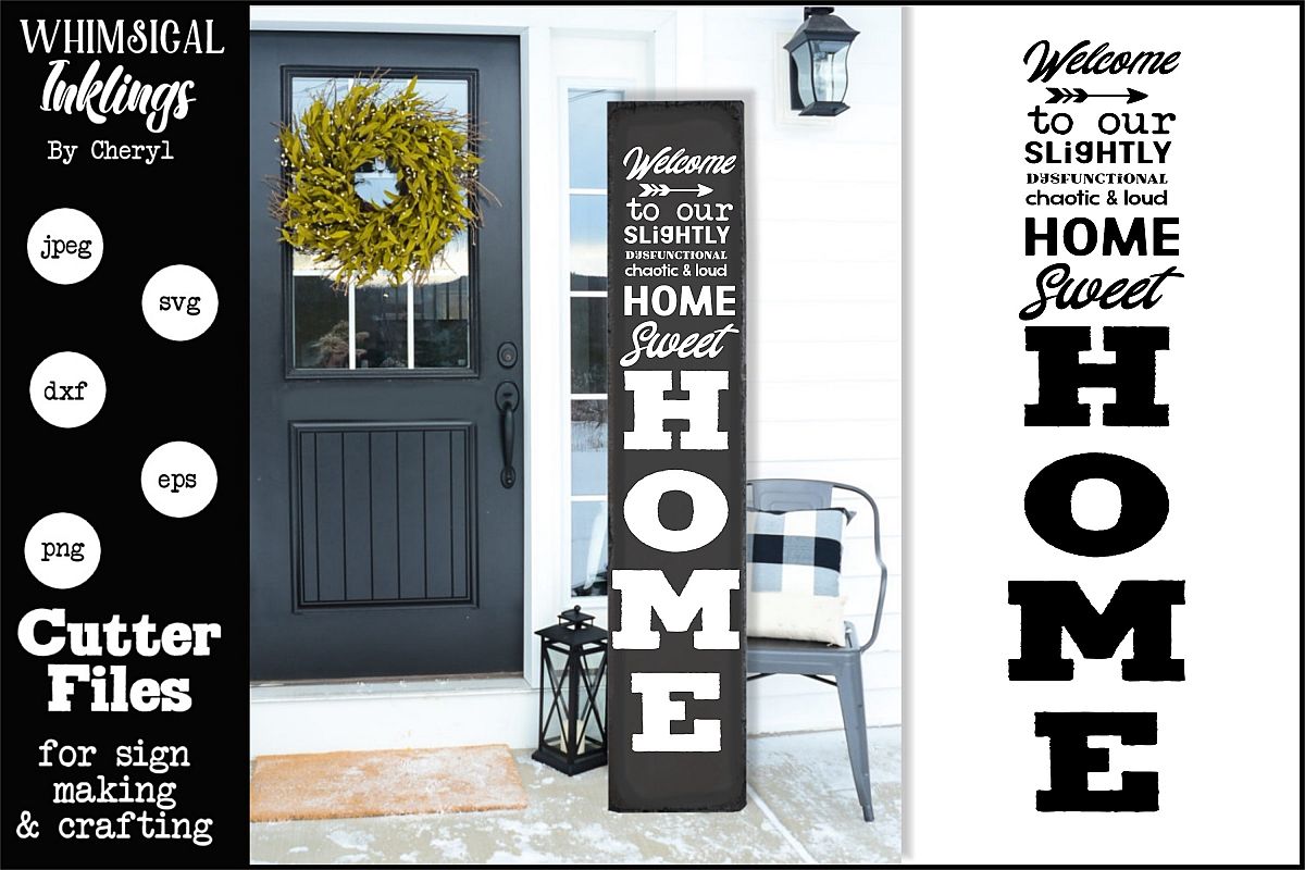 Chaotic Home Vertical SVG example image 1